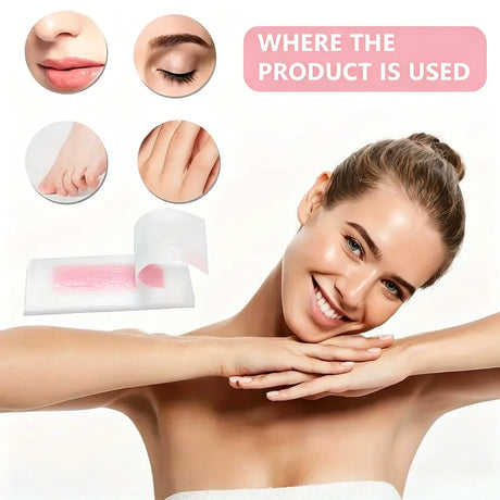 Painless Fast Hair Removal Wax Strips Waxing Wipe Sticker Professional Facial Body Leg Lip Hairs Remove Wax Paper Women Men Use