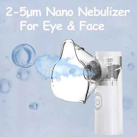 Compress Eye Steamer Relieve Fatigue Dry Eyes Moisturizing Heating Face Eye Massager Mask Humidifier Mist Nano Sprayer