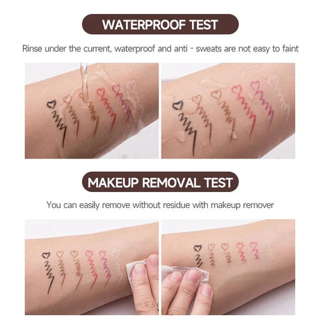 Waterproof Matte Eyeliner Pen, Quick Dry, Long-Lasting, Smooth