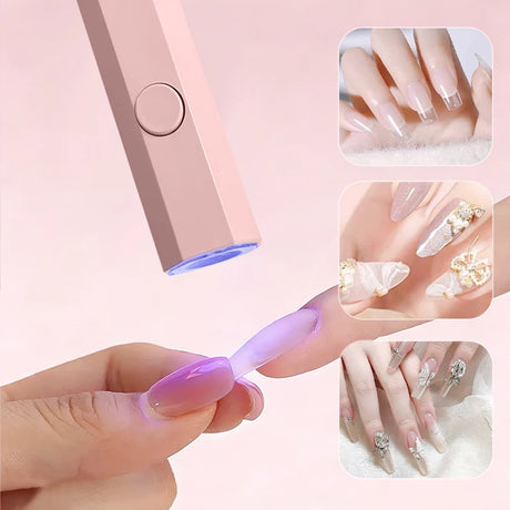 1pcs UV/LED Nail Lamp Set Handheld Light with Stand Rechargeable USB Gel Polish Nail Dryer For Quick Curing Manicure Tool