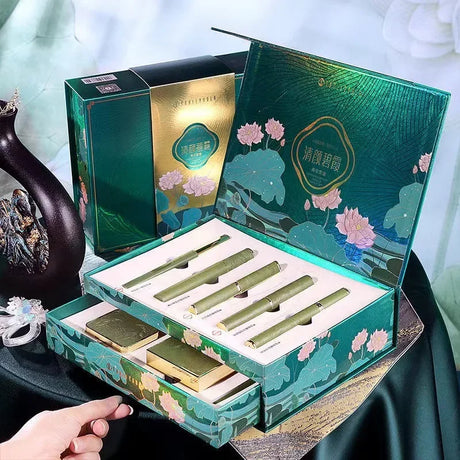 Christmas Makeup Set Gift Box BB Cream Lipstick Eyeliner Eyeshadow Eyebrow Pencil Beauty Makeup Cosmetics Holiday Gift