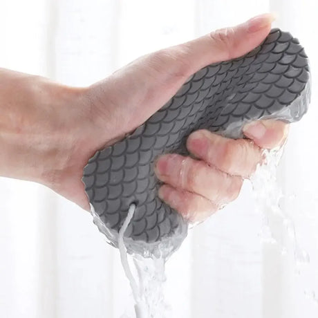 3D Soft Sponge Cuboid Exfoliating Shower Sponge Painless Body Scrub Sponge Gentle Dirt Remover Tool Suitable Toddler Adult Home