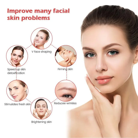 24K Electric Face-Lifting Rose Gold Stick T-Shaped Tacial Massager Skin Tightening Electric Beauty Instrument