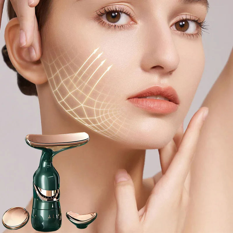 Microcurrent Facial Massager Lift & Firm Skin Introducer Microcurrent Skin Rejuvenation Anti Aging Beauty Device Face Massager