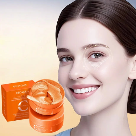 80Pcs Vitamin C Collagen Moisturizing Eye Mask, Moisturizing, Brightening, Makes Your Eyes More Beautiful, Vitamin C Eye Mask, Collagen Eye Mask - Eye Care.