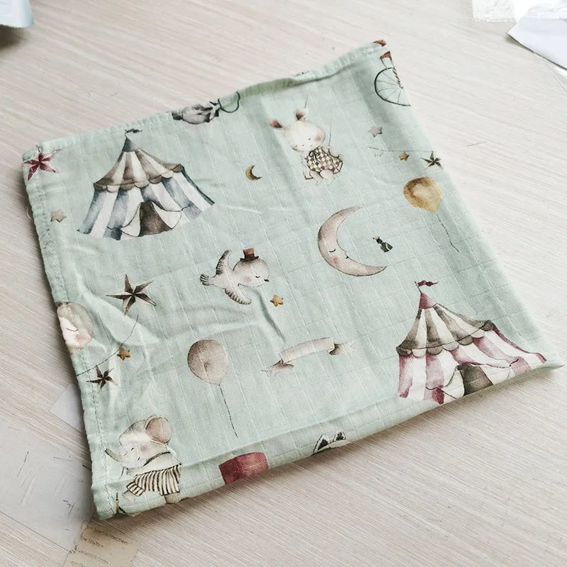 58x58cm Muslin Cotton Baby Towels Scarf Swaddle Bath Towel Newborns Handkerchief Bathing Feeding Face Washcloth Wipe