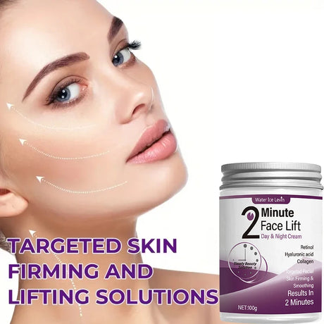 2 Minute Face Lift Day & Night Cream with Retinol, Hyaluronic Acid & Collagen, Moisturizes, Nourishes & Firms Skin in 2 Minutes
