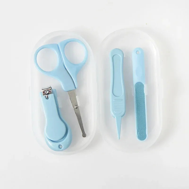4pcs Nail Trimmer Baby NailsBaby Nail Clipper Set Children Kids Nail Cutter Scissors Files Care Tools Baby Care Items