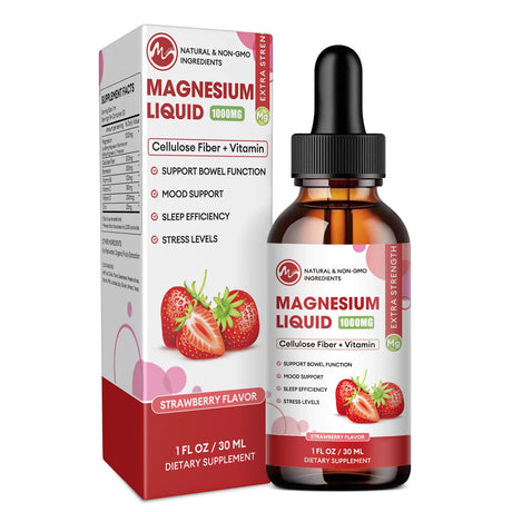 MINCH Magnesium Glycinate Liquid Drop,Sleep Support Vegan Non-GMO Support Bone & joints Health Promote Muscle & Nerve Health