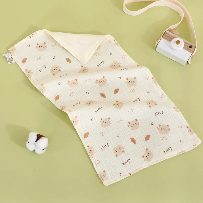 25x50cm Baby Six-layer Pure Cotton Gauze Small Towel Face Towel Square Towel Mouth Towel Baby Washcloth