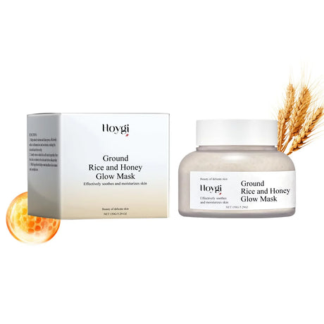 Rice Honey Glow Mask Moisturize Hydrating Nourishing Face Tightening Kaolinite Rice Raw Pulp Sleeping Clay Mask Korean Skin Care