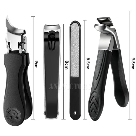 2/4Pcs/Set Nail Clippers Set Ingrown Toenail Thick Nail Clippers Set for Professional Pedicure Manicure Fingernail Tools