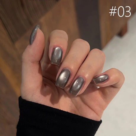 12ml 1-21pcs Brown Gold Cat Eye Gel Nail Polish Hot Selling Winter Whitening Magnet Gel Polish Gold Nails Nail Supplies Nail Art