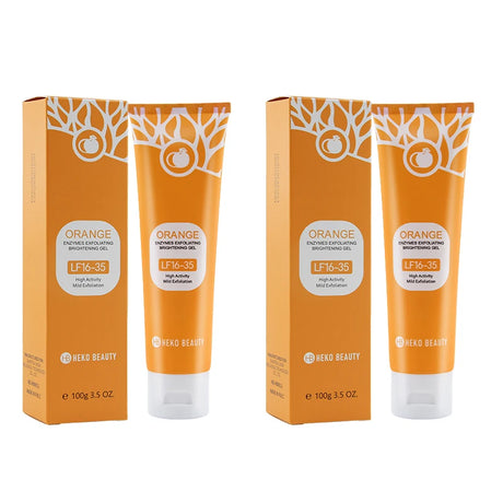 1/2/3pcs Orange Exfoliating Gel For Face, Deeply Cleanses & Moisturizes, Gently Removes Dead Skin & Pilling, Brightening Scrub
