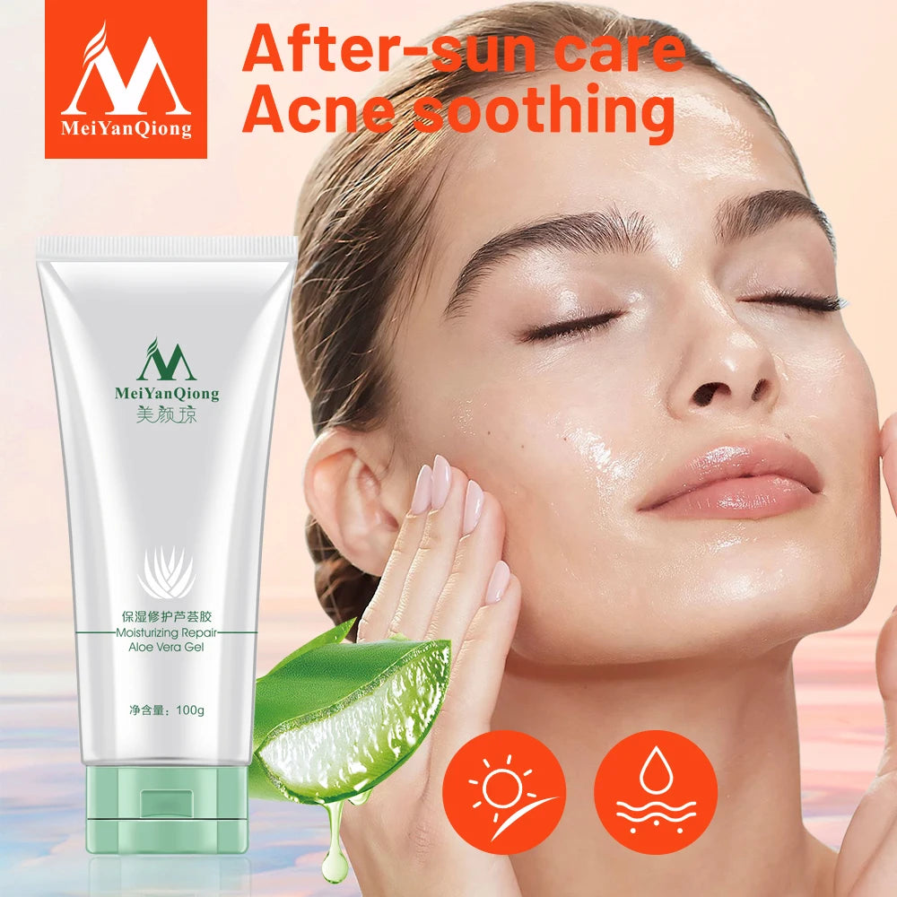 Repair Aloe Vera Gel Moisturizing Skin Care Natural Plant Extracts Ance Treatment Mild Soothing Face Care Day Cream Nourish 100G