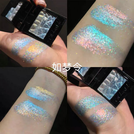 Coldnwild Monochrome Gradual Eye Shadow Chameleon Glitter Blue Purple High Concentration Optical Matching Eyemakeup