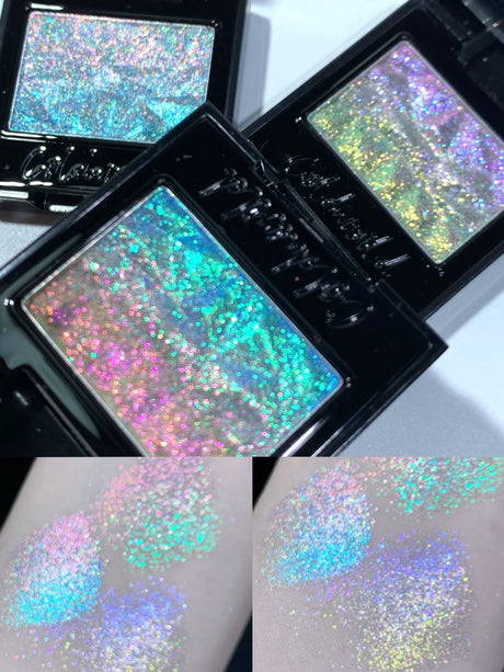 Coldnwild Monochrome Gradual Eye Shadow Chameleon Glitter Blue Purple High Concentration Optical Matching Eyemakeup