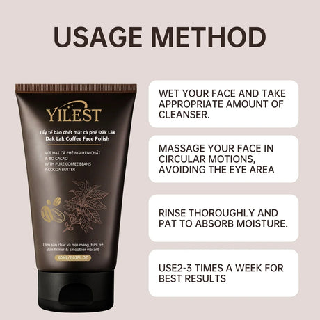 2-in-1 Exfoliating Face & Body Scrub 60g - Removes Dead Skin & Blackheads, Moisturizes, Brightens & Repairs for Smooth Skin.