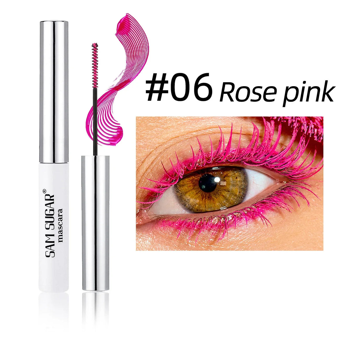 Colorful Slender Mascara Waterproof Fast Drying Curling Eyelashes Multicolor Lashes Makeup Long Lasting Blue Green Cosmetics