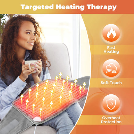 Heated Abdomen Belt Heating Lumbar Pads Waist Stomach Warmer Electric Uterus Legs Back Blanket Hot Compress Thermal Body Warming