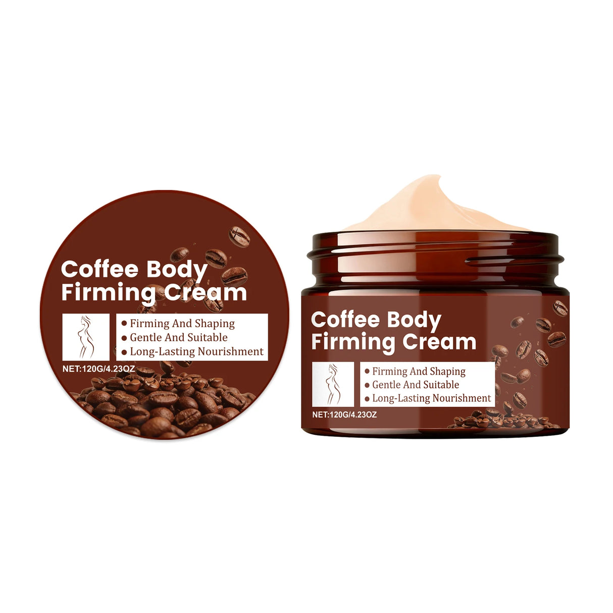Firming Body Cream Anti Cellulite Tighten Skin Lifting Non-greasy Soften Sculpting Shaping Body Care Coffee Cream Moisturizer
