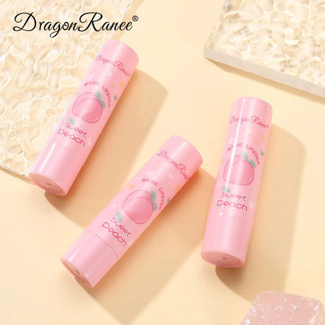 Peach Temperature Change Lip Balm Clear Crystal Jelly Lipstick Tint Warming Change Lip Balm Moisturizing Anti-drying Lip Care