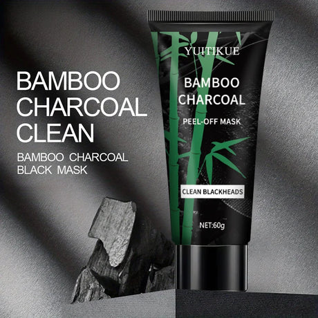 YUITIKUE Bamboo Charcoal Peel-Off Mask 60g - Deep Cleansing & Blackhead Removal, Purifies Pores, Skin Care Treatment