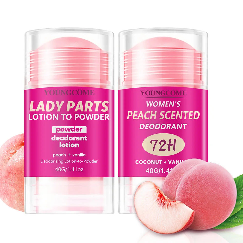 Body Odor Remover Antiperspirant Stick Peach Deodorant Underarm Removal For Women Man Honey Peach Stick Deodorant Stick 40g