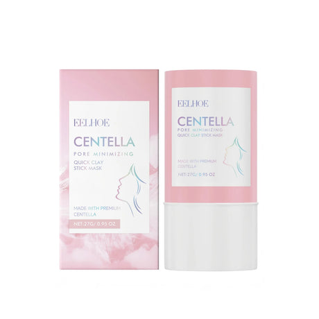 Centella Asiatica Facial Clay Mask Stick Pore Minimizer Oil Control Smooth Skin Brightening Refreshing Blackhead Remover Mask