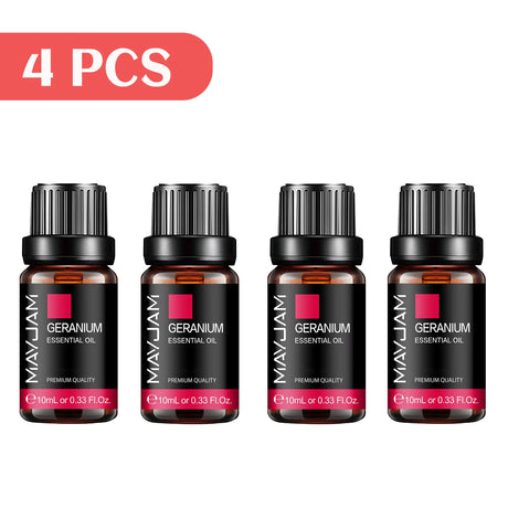 MAYJAM 4 Bottles Essential Oils Jasmine Lavender Eucalyptus Vanilla Sandalwood Frankincense Sweet Orange Patchouli Juniper Oil