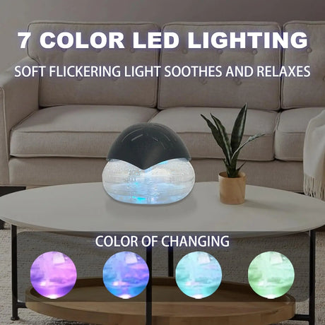 Water-Based Purifier, Water Filter Air Washer For Home and Office - Essential Oil Aroma Diffuser With 7 LED Color Night light -