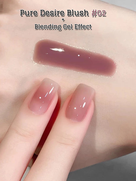 MIANEL 10ML Pure Desire Blush Jelly Gel Nail Polish 2026 New Ice Clear Nude Clear Nail Polish Pink Nails 1-9pcs