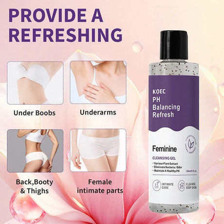 Gentle Cleansing Moisturizing Shower Gel Feminine Hygiene Smooth Skin Shower Set Long-lasting Floar Scent Shower Gel & Serum Oil