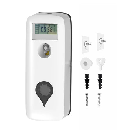 Liquid Air Freshener Dispenser Wall Mounted Automatic Fragrance Perfume Spray Room Toilet Odor Eliminator LCD Programmable 300ML