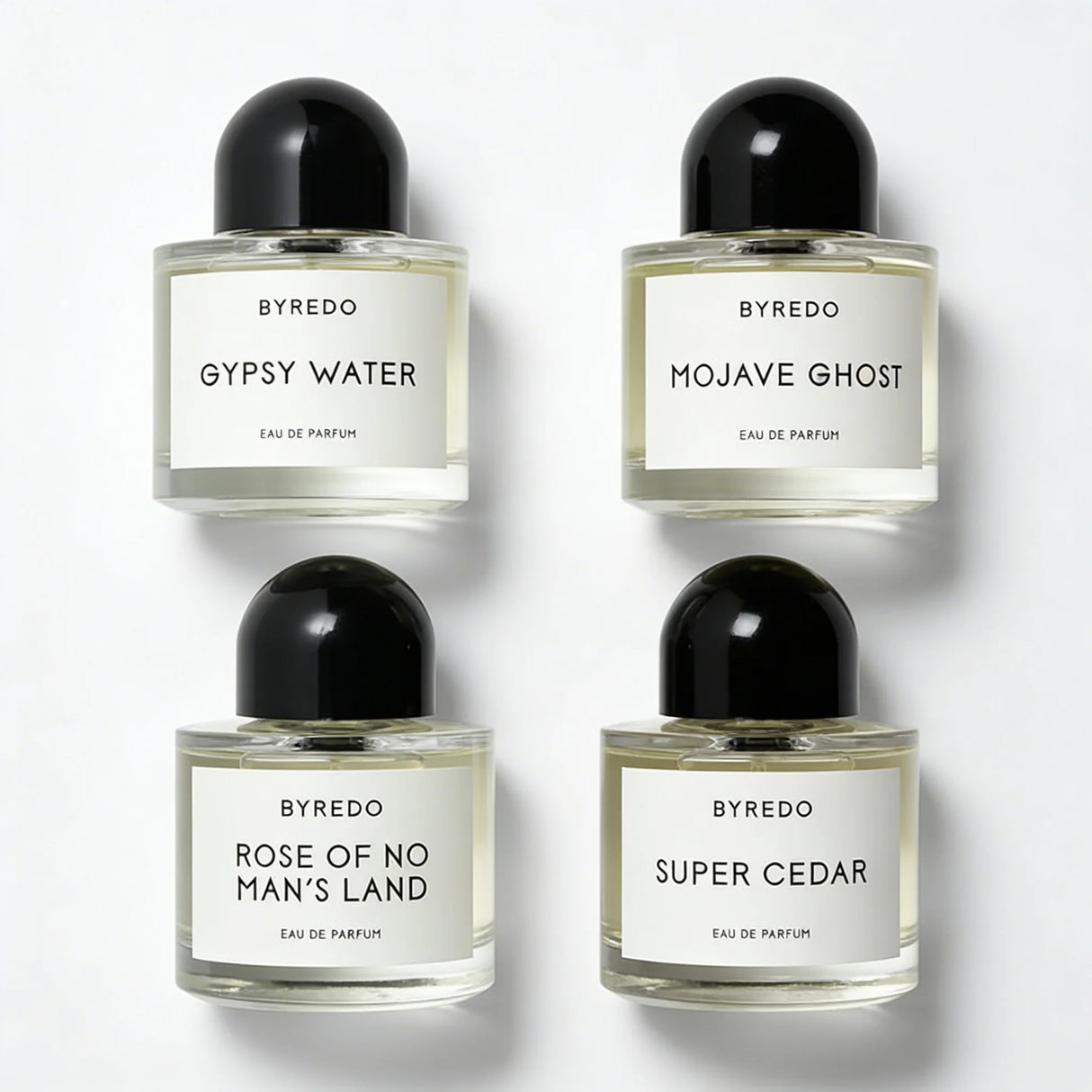BYREDO Unisex Eau De Parfum Perfume Set 4-Piece - Mojave Ghost Rose of No Man's Land Super Cedar Gypsy Water Luxury Fragrance