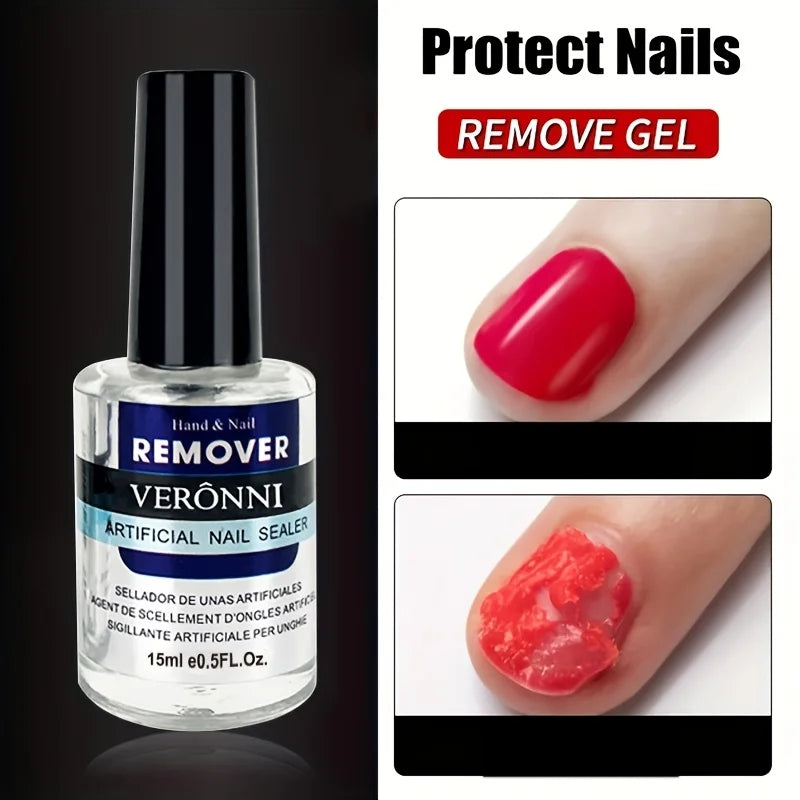 Crack-Free Nail Glue Remover, Non-Damaging Cuticle Oil, Acetone-Free Nail Polish Remover for Light Relax Nails