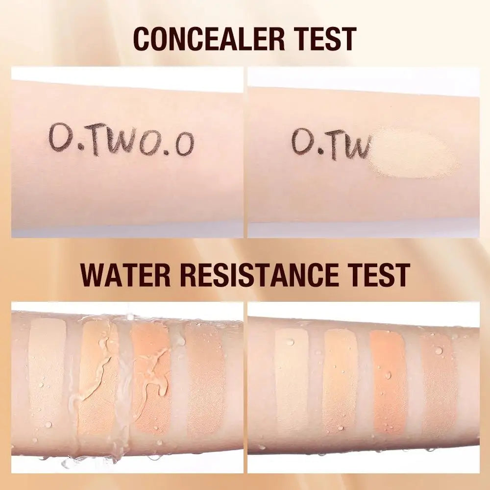 Waterproof Matte Concealer Cream Lightweight Foundation Makeup Base Full Coverage For Face And Dark Circles