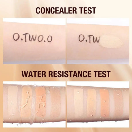 Waterproof Matte Concealer Cream Lightweight Foundation Makeup Base Full Coverage For Face And Dark Circles