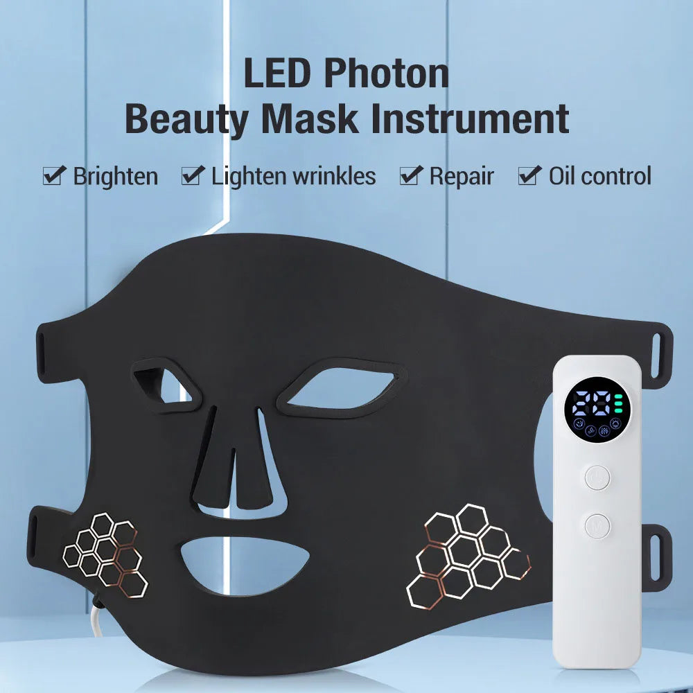 Red Light therapy Mask 460nm 660nm 850nm LED Beauty Devices Face Instrument Rejuvenation Skin Anti Aging Wrinkle Skin Repair