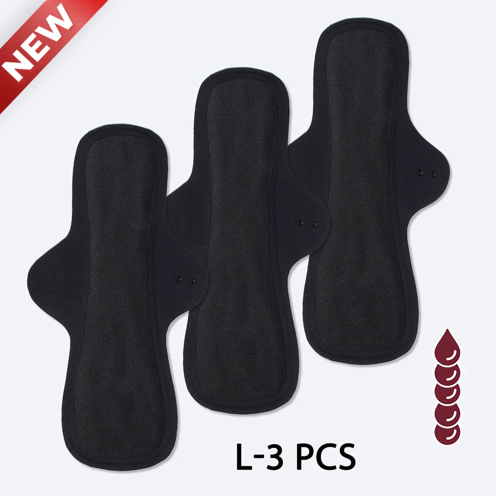 Reusable Menstrual Pads Women Large Washable Seamless Sanitary Napkin Thin No-slip Reusable Sanitary Towel Absorbent Pad Panties