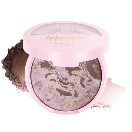 NEW YORK Baked Brighten Color Correcting Powder Foundation Fair Buildable Light to Medium Coverage Demi-Matte Natural Finish