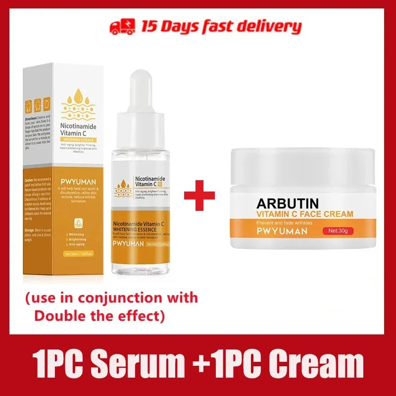 Dark Spots Remover Whitening Face Set Freckle Melanin Correcting Reduce Fine Lines Brighten Essence Korean Beauty Skin Care 