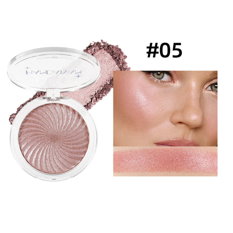 Diamond Highlighter Pearly Powder Palette Glitter Fine Shimmer High Gloss 3D Natural Face Contour Waterproof Long Lasting Makeup