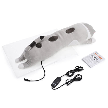 Cute Cat Electric Heating Pad for Period Cramps Soft Plush Stuffed Animal Design Portable USB Powered Heat Pad Gifts for Women