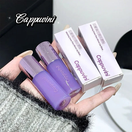 Water Light Lip Gloss Purple Mulberry Mirror Glass Glaze