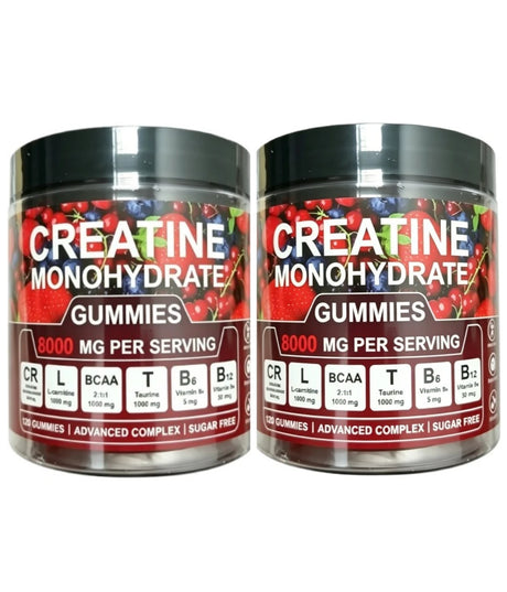 Creatine Monohydrate Gummies And Vitamins NEW 8000 mg SUGAR FREE