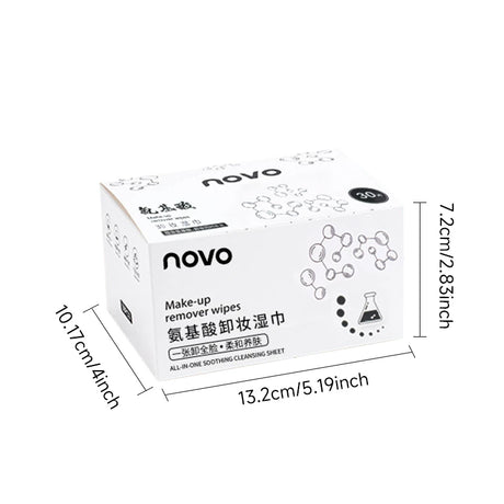 30pcs Of Makeup Remover Wipes For Face,Moisturizing&Gentle,Deep Cleansing Without Noresidue,Individually Packaged,Disposable Use