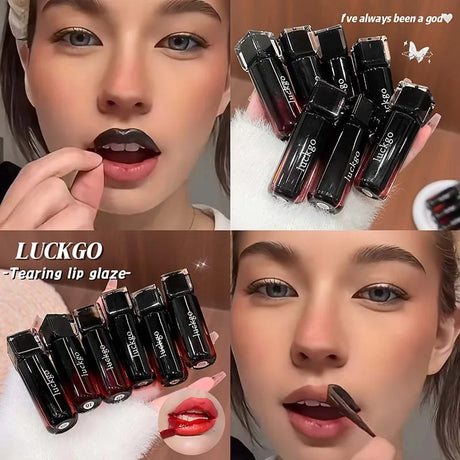 Chocolate Brown Peel Off Lip Stain Waterproof Makeup Matte Khaki Orange Liquid Lipstick Nude Black Tattoo Lips Tint Cosmetic