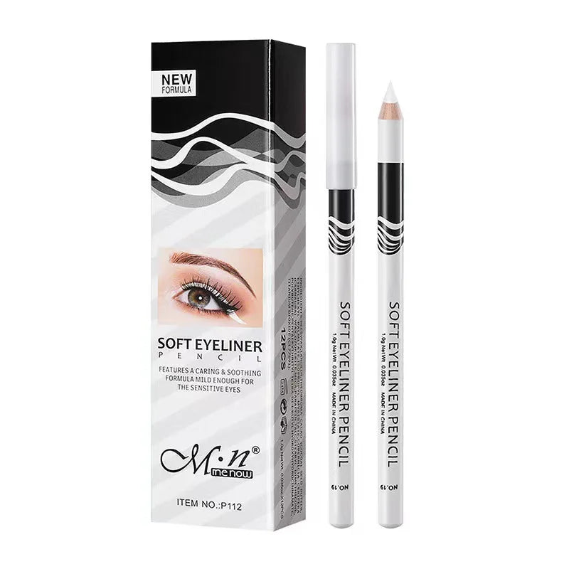 5pcs Menow Eyebrow Pencil White Mark Pen For Microblading Pmu Waterproof and Soft White Eyeliner Pencil Eye Silkworm Brighten