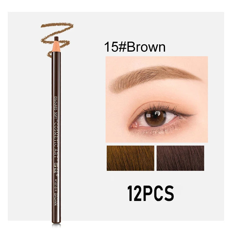 Waterproof Eyebrows Pencil Microblading Peel Off Pull Roll Paper Eyebrow Pencil Set Permanent Makeup Dermatograph Pencil